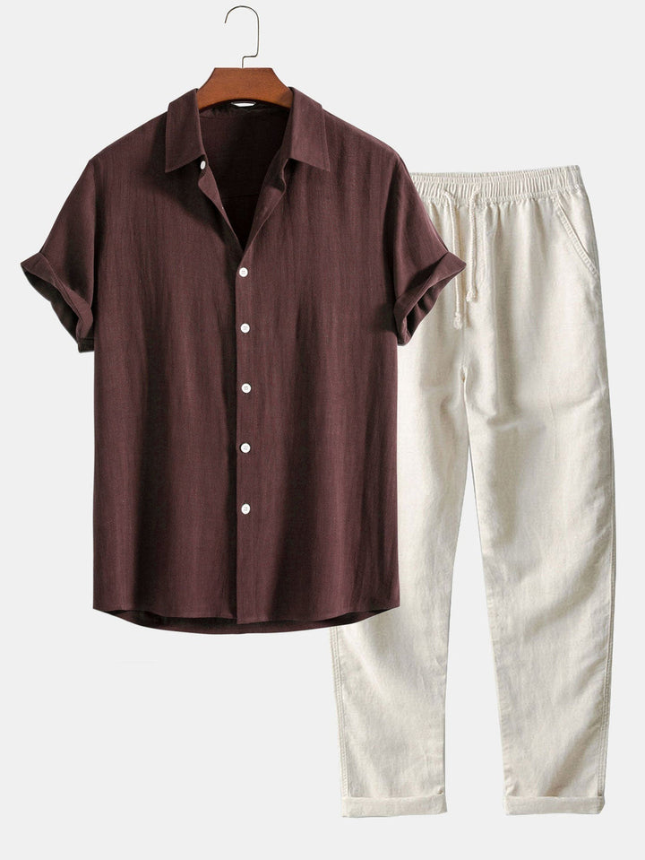 BRANDON™ | Luxury Shirt and Trousers Linen Set