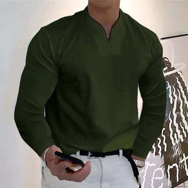 NIGEL™ | Men's Casual V-Neck Shirt