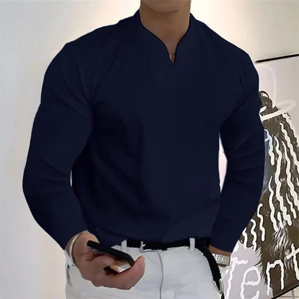 NIGEL™ | Men's Casual V-Neck Shirt